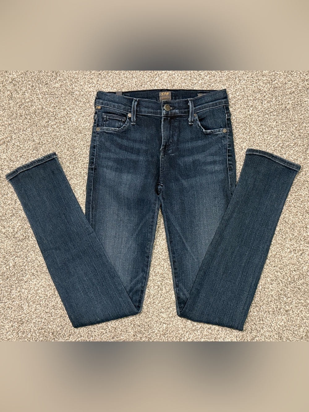 Citizens of Humanity Dark Aveton Indigo Skinny Jeans for Women - Slim Fit